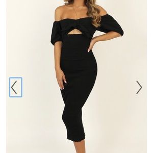 Showpo | Black Midi Dress